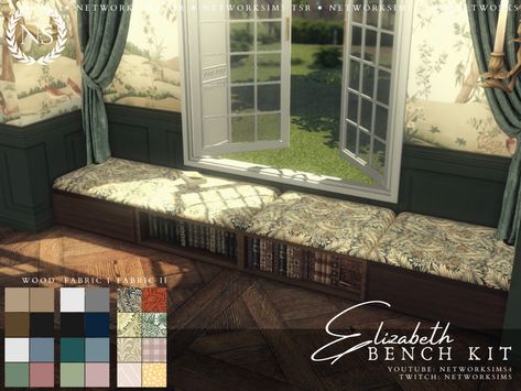 Sims 4 Cc Bench Seat, Sims 4 Bay Window Cc, Sims 4 Bay Window Seat Cc, Sims 4 Window Seat Cc, Sims 4 Bay Window, Sims 4 Cc Bench, Sims 4 Window Seat, Sims Windows, Sims 4 Windows Cc