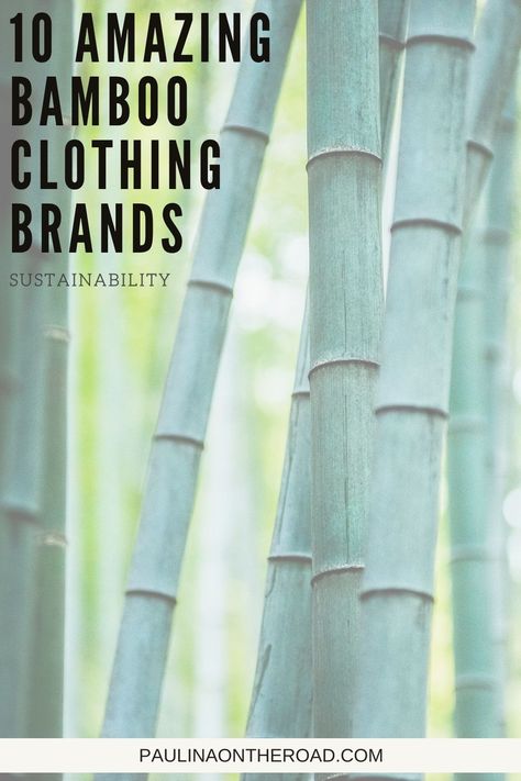 Sustainability is a way of life that we all must embrace for a healthier planet and a better tomorrow. Fortunately, bamboo clothing is not only sustainable, but more popular than ever! This guide has all the best bamboo clothing brands for a more eco-friendly lifestyle. These brands have everything from cute bamboo t-shirts and activewear to jackets and jeans. #Bamboo #BambooClothing #Sustainability #EcoFriendly #ResponsiblySourceed #Ethical #EcoWear #PlanetBased #Sustainable #BambooBrands Bamboo Fashion, Eco Friendly Clothing Brands, Bamboo Clothes, Ethical Living, Natural Fiber Clothing, Eco Friendly Brands, Ethical Clothing Brands, Sustainable Clothing Brands, Bamboo Clothing