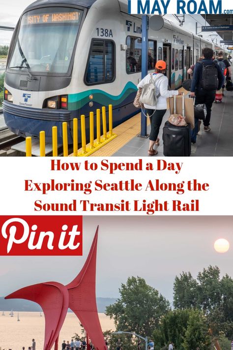 How to Spend a Day Exploring Seattle Along the Sound Transit Light Rail #seattle #trains #washington Seattle Light Rail, Washington State Travel, Seattle Travel, Rail Train, Travel Bucket List Usa, Travel North America, Visit Usa, Usa Travel Guide, Oregon Washington