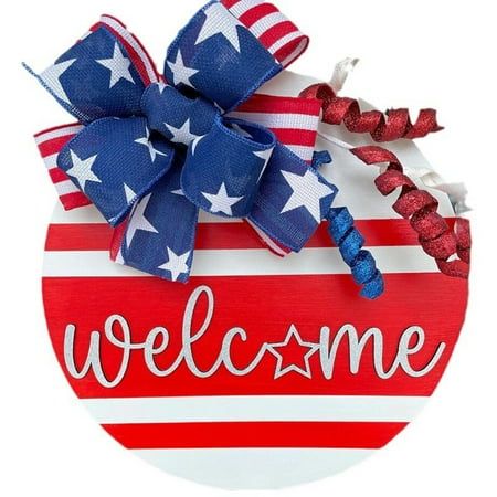 4th of July Welcome Door Sign Summer Independence Day Decorations Wreath Patriotic Door Hanger American Flag Round Wood Hanging Sign for Front Door Porch Wall Window Home Wall Outdoor Decor Memorial Day Door Sign 4th of July Wreath Patriotic Stars American Independence Day Door Hanger Welcome Front for Door Decor 4th of July Welcome Sign Decorations Gnomes Wooden Signs Patriotic Star American Flag Large Hanging Decor for Independence Day Party Memorial Day Outdoor Home Front Door Window Wall Decor 4th of July Patriotic Door Decorations Independence Day Welcome Sign Decor Wooden Door Hangers Wreath for Memorial Day Decorations for The Home Party Supplies Independence Day Patriotic Flag Welcome Sign Front Door Decoration Front Door Hanger Door Hanger If there's anything I could help with suc Patriotic Door Decorations, Patriotic Door Wreath, White Xmas Tree, Elegant Party Decorations, Memorial Day Decorations, Welcome Signs Front Door, Outdoor Welcome Sign, Door Hanging Decorations, Summer Decorations