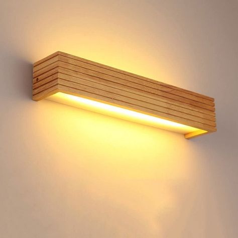 Wall Scone, Wood Wall Lamps, Wood Interior Design, Wall Lights Bedroom, Lighting Wall, Wall Lamps Bedroom, Indoor Wall Lights, Modern Japanese, Wood Shades