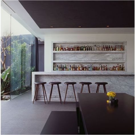 Minimalist Bar. Modern Home Bar Designs, Grilling Area, Modern Home Bar, Home Bar Design, Home Bar Designs, Contemporary Bar, High Design, Bar Room, Basement Bar