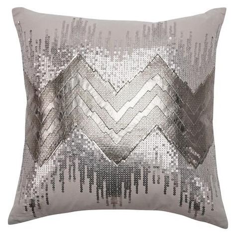 Grey Pillow Covers, Sequin Pillow, Fur Pillow, Grey Pillows, Modern Throw Pillows, Future Apartment, Glam Decor, Embroidered Cushions, Cotton Sheets