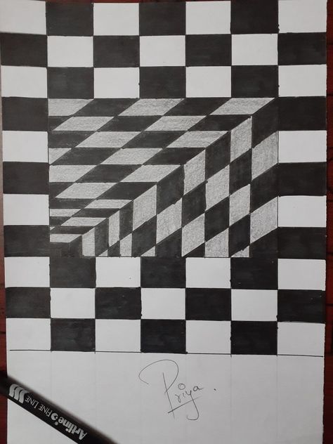 Chessboard had a different room 3d Chess Board Drawing, Chess Board Drawing, Chess Drawing, 3d Chess Board, 3d Chess, Board Drawing, 3d Drawings, Chess Board, In 3d