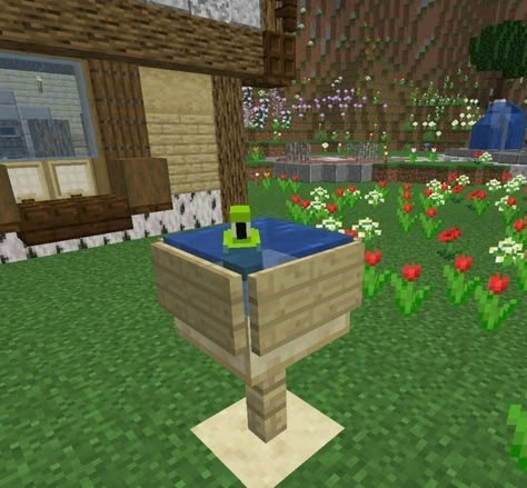 Bird Room Minecraft, Minecraft Mailbox Design, Minecraft Wolf Enclosure, Minecraft Pet Room Ideas, Strawberry Minecraft, Minecraft Idea, Case Minecraft, Minecraft Decoration, Rumah Minecraft Sederhana