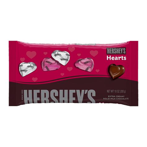 Hersheys Valentines Extra Creamy Milk Chocolate Hearts, 10 Ounce - Walmart.com Chocolate Bag, Gallery Icon, Chocolate Covered Fruit, Heart Shaped Candy, Milk Chocolate Candy, Movie Snacks, Classic Candy, Chocolate Hearts, Creamy Chocolate