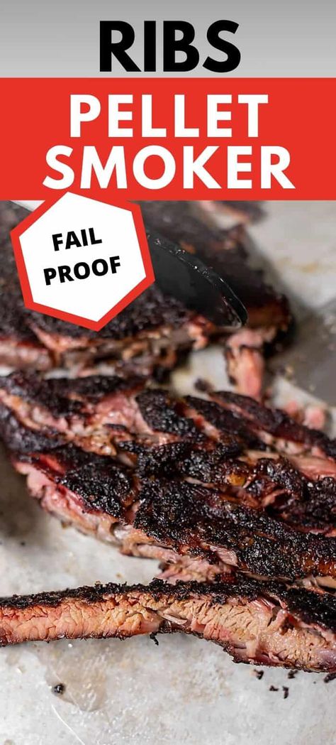 Pellet Smoker Ribs, Bbq Rib Rub Recipe, Pellet Grill Ribs, Smoked Pork Spare Ribs, Smoker Cooking Recipes, Smoker Ribs, Pit Boss Pellet Grill Recipes, Bbq Rib Rub, Smoker Grill Recipes