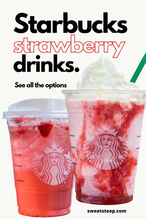 15 Starbucks Strawberry Drinks: Menu Favorites & More Starbucks Strawberry Drinks, Starbucks Drinks Strawberry, Starbucks Price, Starbucks Prices, Drinks Strawberry, Strawberry Drink, Starbucks Strawberry, Strawberry Acai, Strawberry Drinks