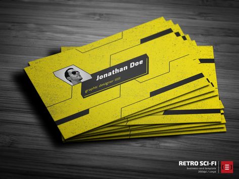 Retro Sci-Fi Business Card by theeldis on DeviantArt Retro Business Card, Retro Sci Fi, Personal Branding, Business Card, Business Cards, Sci Fi, Deviantart, Stationery, Branding