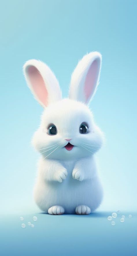 Illustration of a cute white rabbit character with big blue eyes royalty free stock photos White Rabbit Character, Cute White Rabbit, Rabbit Character, Pet Bunny Rabbits, Big Blue Eyes, Bunny Wallpaper, Pet Bunny, Bunny Rabbits, Animated Images