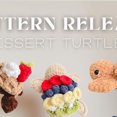 Turtles Crochet, Instagram Pattern, Crochet Turtle, Blueberry Pie, Great Job, Fruit Bowl, Turtles, I Hope You, Pie