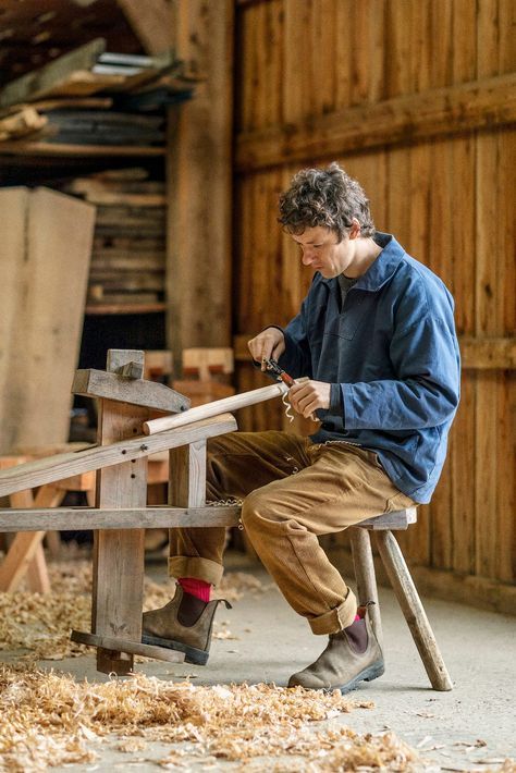 Woodshop Ideas, Angie Lewin, Saw Horse, Sunday Mood, Carpenter Work, Best Weekend Getaways, Men At Work, Rustic Chair, Wood Worker