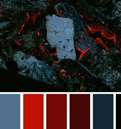 Ghost Colour Palette, Gothic Palette Color, Nightmare Color Palette, Hades Color Palette, Red Blue Color Scheme, Vampire Colour Palette, Vampire Palette, Goth Colour Palette, Creepy Color Palette