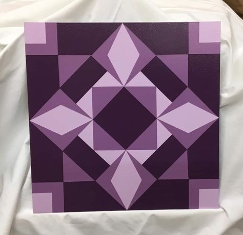 Cindy Haffner Monochromatic Geometric Art, Painters Tape Art, Monochromatic Painting, Monochromatic Art, Illusion Drawings, Painted Barn Quilts, Barn Quilt Designs, Geometric Artwork, Creation Art