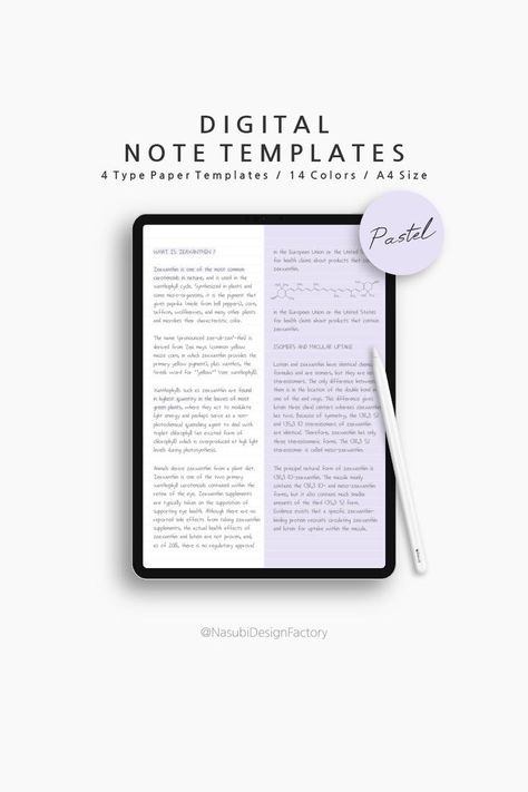 Digital Note Template, Study Guide Template, Minimalist Notebook, Cornell Notes Template, Note Templates, Study Techniques, Day Planner Design, Budget Organization, College Planner