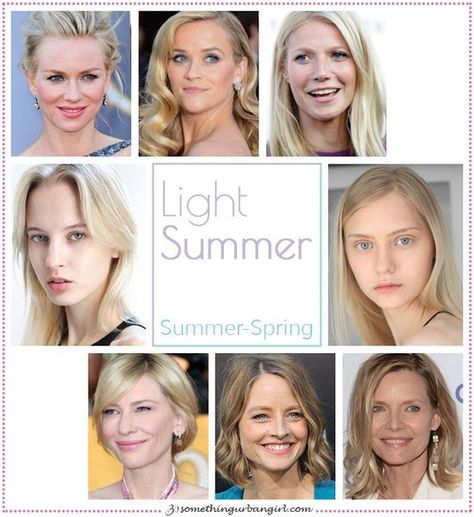 Color Analysis Celebrities, Light Summer Palette, Summer Celebrities, Summer Skin Tone, Color Analysis Summer, Light Summer Color Palette, Seasonal Color Palette, 30 Something, Color Rubio