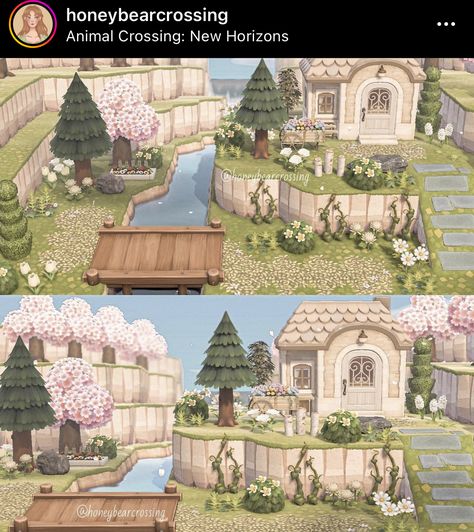 Island Home Exterior, Can We Just Talk, Pink Island, Acnh Cottagecore, Animal Crossing Wild World, Paradise Garden, Animal Crossing Villagers, Garden Animals, New Animal Crossing