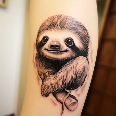 Tiny Sloth Tattoo, Sloth Tattoo, Tattoos With Meaning, Sloth, Tattoo Design, Tattoo Designs, Meant To Be, Design Ideas, I Hope