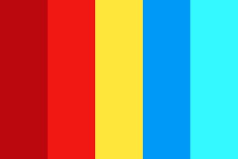 Superman Rainbow Songs, Cool Color Palette, Color Pallete, Spiderman Party, Palette Inspiration, Colors Of The Rainbow, Colour Combos, Modern Pop Art, Hex Color Codes