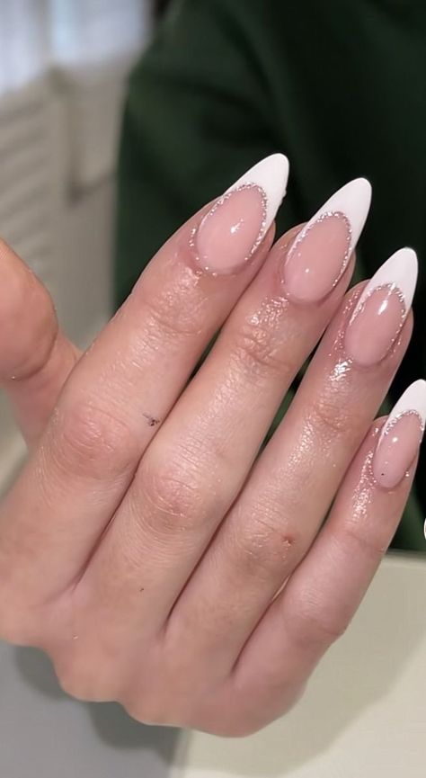 Formal Nails, Work Nails, French Tip Acrylic Nails, Classy Acrylic Nails, Classic Nails, Almond Acrylic Nails, Square Acrylic Nails, Classy Nails, Nails Inspo