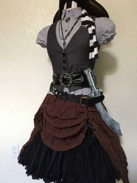 When you thought living with 10 brothers would be the most annoying. … #fanfiction # Fan-Fiction # amreading # books # wattpad Steampunk Pirate Costume, Punk Pirate, Pirate Halloween Costume, Pinstripe Blouse, Pinstripe Vest, Pirate Costumes, Pirate Cosplay, Female Pirate Costume, Steampunk Pirate