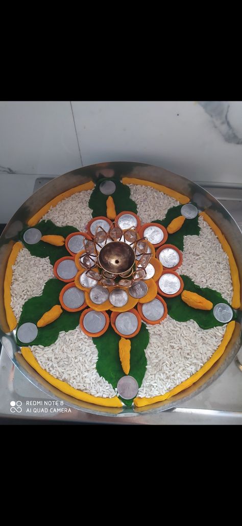 Ganesh Aarti Thali Decoration, Arati Plate Decoration, Simple Arti Thali Decoration Ideas, Aarti Decoration Thali Ideas, Puja Thali Decoration Ideas, Puja Thali Decoration, Aarti Thali Decoration Ideas, Aarti Decoration, Arti Thali Decoration