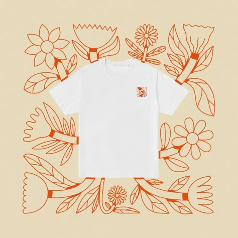 Picked some flowers for a t-shirt 🧡 I made a t-shirt in collaboration with @everpresshq 🌼 It is now available for 18 days, find it via link in my bio 🧡 . . . #flower #flowerillustration #flowertshirt #tshirt #flowerdrawing #flowers #digitalillustration #floralillustration Flowers Tshirt Design, Cute Merch Ideas, Shirt Illustration Design, Flower Shirt Design, T Shirt Design Illustration, T Shirt Illustration, T-shirt Design Illustration, Cool T Shirt Designs, Tshirt Illustration