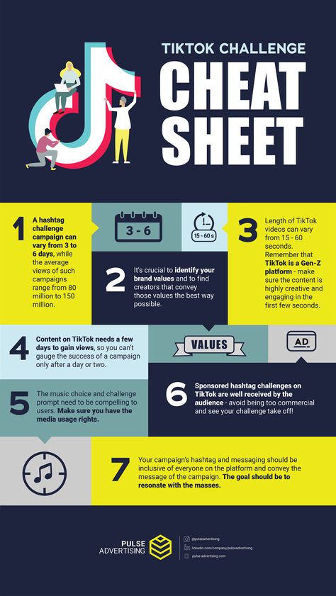 TikTok Challenge Cheat Sheet #socialmedia #branding #tiktok #content Tiktok Cheat Sheet, Tiktok Infographic, Tiktok Marketing Strategy, Tiktok Strategy, Tiktok Content Ideas, Tiktok Growth, Social Media Cheat Sheet, Snapchat Marketing, Tiktok Tips