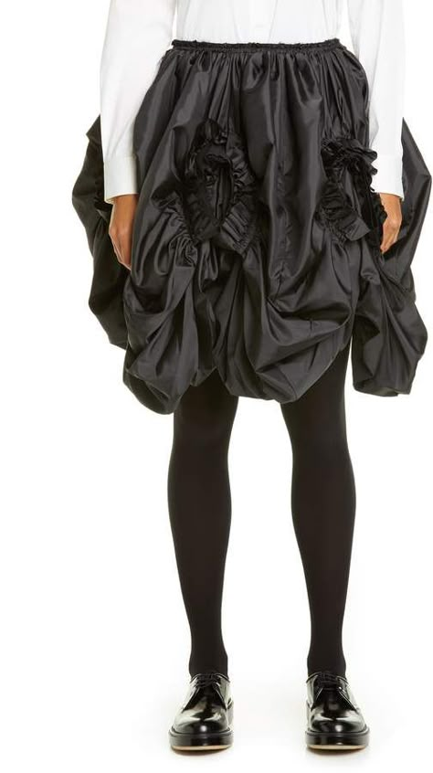 Comme des Garcons Ruffle Draped Taffeta Skirt #fashion {affiliate link} Comme Des Garcons Skirt, Skirt Draping, Puffy Skirt, Taffeta Skirt, Draping Fashion, Comme Des Garcons, Skirt Pants, Skirt Fashion, Harem Pants