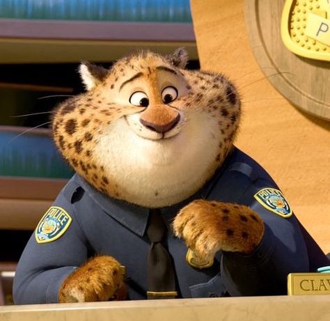 Clawhauser - Disney Wiki - Wikia Disney Zootropolis, Zootopia Characters, Disney Names, Animation Disney, Disney Wiki, Disney Zootopia, Disney Animated Movies, Film Disney, Allegiant