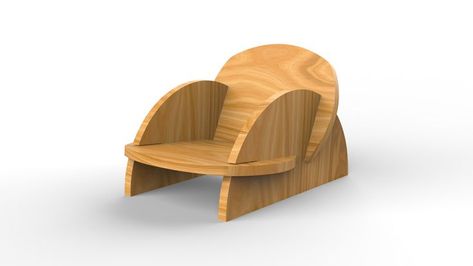 Interlocking Furniture, Cnc Chair, Wood Chair Design, Routeur Cnc, Furniture Design Chair, Flat Pack Furniture, Furniture Design Wooden, Diy Wooden Projects, House Furniture Design