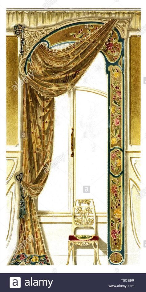 Victorian Window Treatments, Modern Draperies, Farmhouse Style Curtains, Victorian Curtains, Victorian Windows, Elegant Draperies, Classic Curtains, French Curtains, Drapery Designs