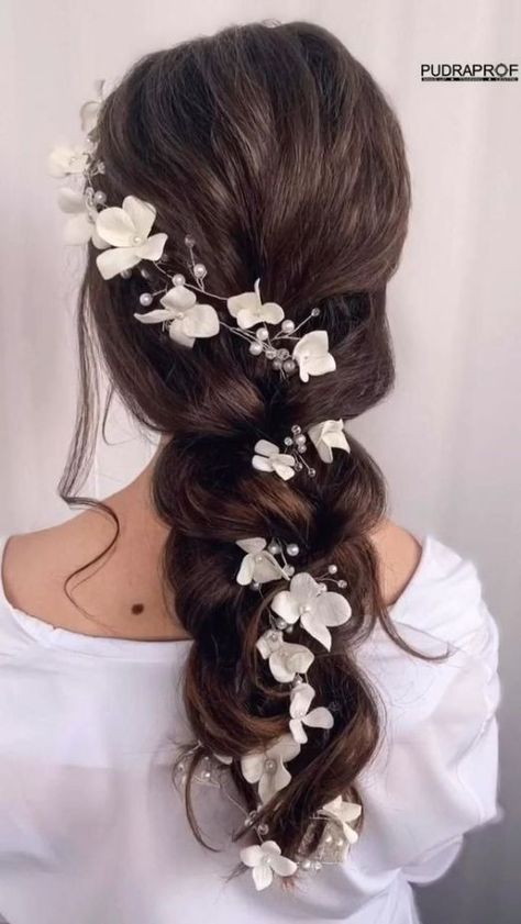 Long Hair Vine, Floral Hair Vine, Pearl Hair Vine, Extra Long Hair, Vine Wedding, Wedding Hair Inspiration, Bridal Hair Vine, Wedding Hairstyles For Long Hair, Easy Hairstyles For Long Hair