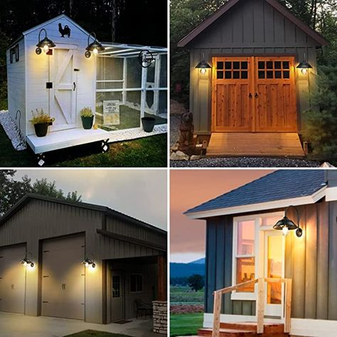 Shed Lights Outdoor, Outdoor Shed Lighting, Solar Lights For Shed, Solar Sconces Outdoor Lighting, Solar Barn Lights, Chicken Coop Solar Lights, Shed Lighting Ideas, Window Arbor, Shed Lighting