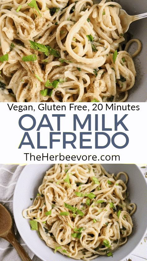 Milk Alfredo Sauce, Dairy Free Cooking, Dairy Free Recipes Dinner, Pasta Recipes Alfredo, Dairy Free Dinner, Healthy Pasta, Alfredo Sauce Recipe, Alfredo Recipe, Vegan Gluten Free Recipes