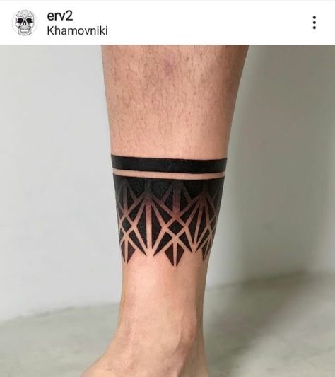 Unique Arm Band Tattoo Design For Men, Arm Band Cover Up Tattoo, Leg Band Tattoo Men, Leg Bracelet Tattoo, Ankle Band Tattoo Mens, Geometric Arm Band Tattoo Design, Leg Band Tattoos For Men, Ankle Band Tattoo Women, Bracelet Tattoo Men