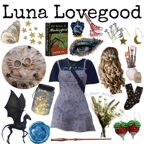 Luna Lovegood Outfits Aesthetic, Luna Lovegood Inspired Outfits Aesthetic, Luna Lovegood Outfits Inspiration, Luna Lovegood Aesthetic Outfit, Luna Lovegood Inspired Outfits, Luna Lovegood Fashion, Luna Lovegood Modern Outfits, Luna Lovegood Hair, Luna Lovegood Clothes