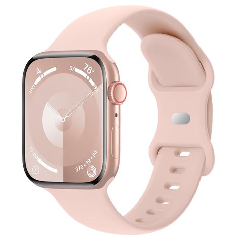 Pink Apple Watch, Pink Apple, Apple Watch Accessories, Apple Watch 38mm, Wristbands, Series 3, Apple Watch Bands, Christmas List, Soft Silicone