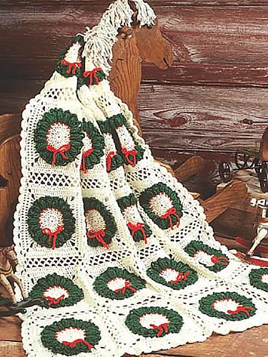 Crochet Patterns Christmas Afghan Patterns – Crochet Motifs Afghans, Granny Square Häkelanleitung, Christmas Afghan, Christmas Crochet Blanket, Crochet Christmas Wreath, Square Cardigan, Christmas Crochet Patterns Free, Crocheted Christmas, Crochet Afghan Patterns Free