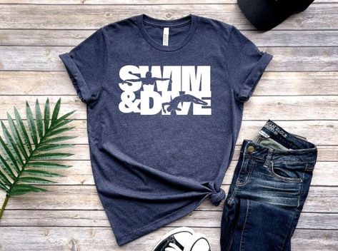 Swim And Dive Team Shirts, Swim Team Shirts Design, Swim Team Shirts, Team Shirt Designs, Swim Life, Swim Mom, Swim Shirt, Shirts To Make, Swim Team