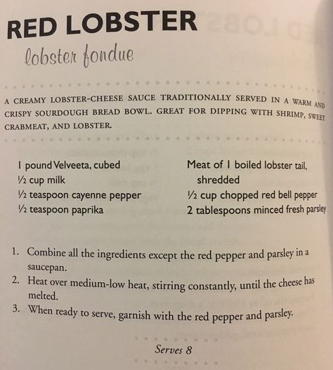 Red Lobster Seafood Fondue, Red Lobster Shrimp Rangoon, Red Lobster Fondue Recipe, Lobster Fondue Recipes, Seafood Fondue Recipes, Lobster Fondue, Red Lobster Recipes, Fondue Ideas, Easy Fondue Recipes