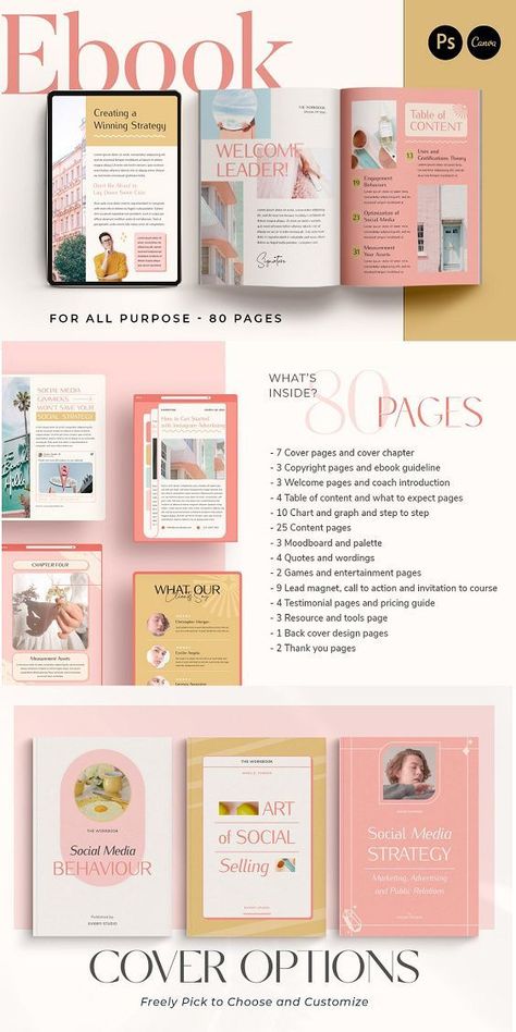 #Canva_Ebook_Template #Ebook_Template_Design #Back_Cover_Design #Canva_Ebook Ebook Mockup, Free Business Logo, Canva Ebook Template, Ebook Template Design, Instagram Graphic Design, Back Cover Design, Book Design Inspiration, Canva Ebook, Business Model Canvas