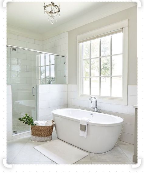 Freestanding Tubs In Master Bath, Stand Alone Bath Tub, Main Bathroom Ideas, Master Bath Renovation, New House Bathroom, Bath Renovation, Bathroom Decor Luxury, Bath Tubs, Bathroom Redesign