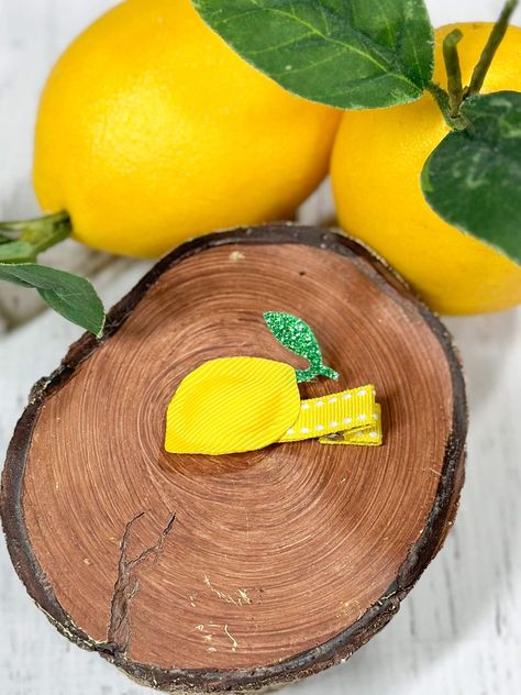 Lemon Clippie Lemon Design, Fun Loving, Barrettes, Hair Accessory, Alligator, Holiday Gifts, Lemon, Accessory Gift, Hair Accessories