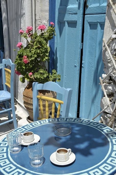 Greek Decor, Greek Blue, Greek House, Greek Style, Blue Door, Olivia Palermo, Greek Island, Greece Travel, Greek Islands