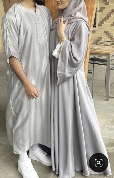 Couple Dress Matching, Eid Outfit, Eid Outfits, Muslim Couple Photography, Couple Dress, Cute Muslim Couples, Modesty Fashion, Pretty Skin Care, Muslimah Aesthetic