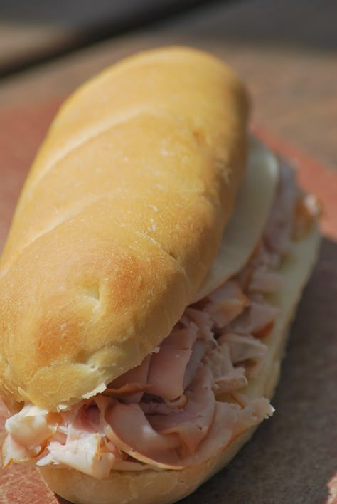 Jimmy Johns Bread, Subway Bread, Sub Sandwich, Baked Breakfast Recipes, Rolls Bread, Jimmy Johns, Breakfast Bread Recipes, Hoagie Rolls, Sandwich Bar