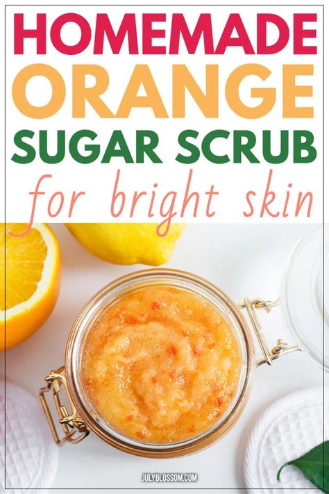 Orange Scrub Diy, Orange Body Scrub Diy, Orange Sugar Scrub, Sugar Body Scrub Diy, Orange Scrub, Salt Scrub Diy, Orange Scrubs, Scrub Homemade, Diy Body Scrub Recipes