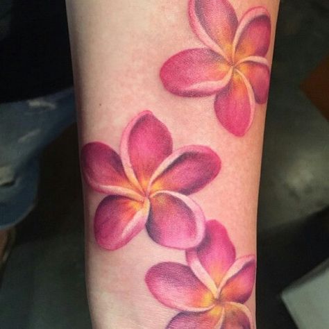 Plumeria Flower Tattoos, Frangipani Tattoo, Hawaiian Flower Tattoos, Plumeria Tattoo, Hibiscus Tattoo, Flower Tattoo Meanings, Muster Tattoos, Hawaiian Tattoo, Amazing Body