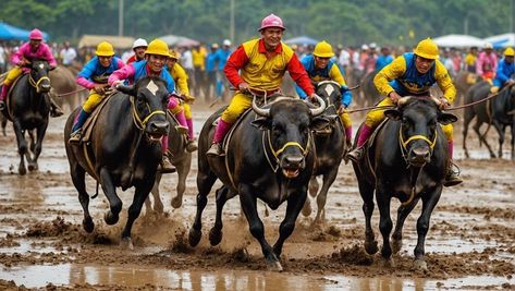 Feel the Thrill of Tradition: Dive into the High-Octane World of Buffalo Racing Festival in Chonburi, Thailand! 🐃💨 Experience the adrenaline, culture, and excitement like never before. Discover all the details here: https://globefiesta.com/buffalo-racing-festival-thailand/ Chonburi Thailand, Catcher In The Rye, Rye, The Details, Diving, Buffalo, Globe, Thailand, Festival